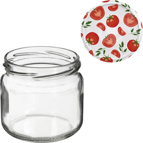 Pohár TO 370 ml s farebným viečkom fi82/6- 6 ks. - 7