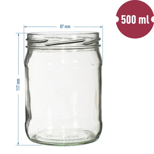 Pohár TO 500 ml fi 82/6 - 8 ks - 6