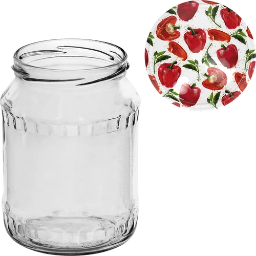 Pohár TO 720 ml s farebným viečkom fi 82/6 - 6 ks. - 11