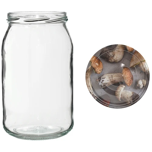 Pohár TO 900 ml s farebným viečkom fi82/6 - 6 ks. - 6