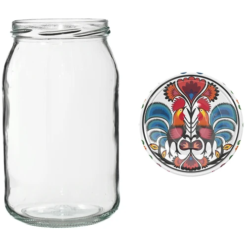 Pohár TO 900 ml s farebným viečkom fi82/6 - 6 ks. - 9