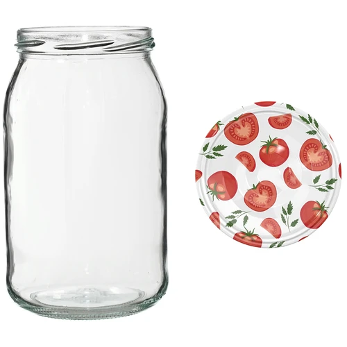 Pohár TO 900 ml s farebným viečkom fi82/6 - 6 ks. - 7