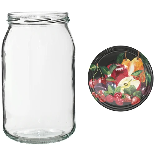 Pohár TO 900 ml s farebným viečkom fi82/6 - 6 ks. - 11