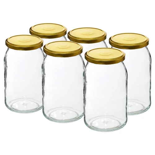Pohár TO 900 ml s viečkom zlatým fi 82/6 - 6 ks. - 2