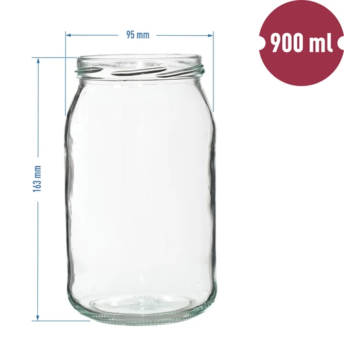 Pohár TO 900 ml s viečkom zlatým fi 82/6 - 6 ks. - 8