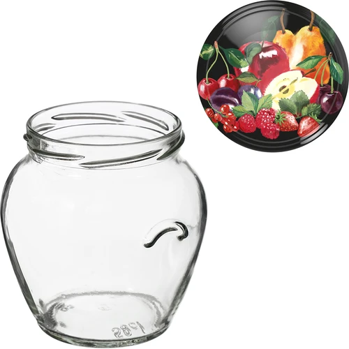 Pohár TO Amfora 580 ml s farebným viečkom fi82/6-6ks. - 8