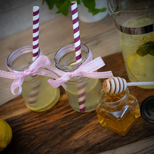 Pohár twist off 120ml - Štyri rohy fi 53 s čiernym viečkom, 6ks - 8
