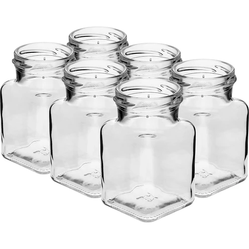 Pohár twist off 150ml Štyri rohy fi 53 s čiernym viečkom, 6 ks. - 3