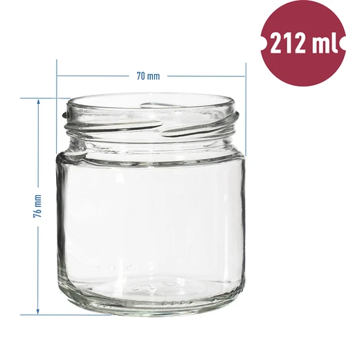Pohár twist-off 212 ml, fi 66 - 12 ks. - 7