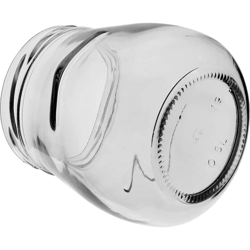 Pohár twist-off 500ml "Obrátená Amfora" s bordovým viečkom fi 82/6, 6 kusov - 7