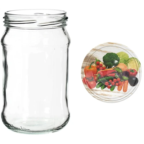 Poháre 300 ml s farebným viečkom fi 66 - 6 ks. - 8