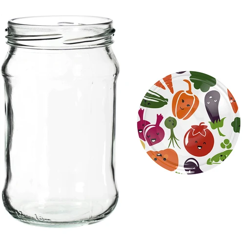 Poháre 300 ml s farebným viečkom fi 66 - 6 ks. - 12