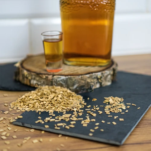 Prírodné dubové vločky na aromatizáciu alkoholov (whisky, biele víno), 50 g - 9