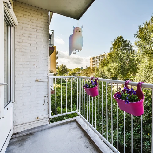 Reflexný záves odpudzujúci vtáky - sova s rolničkami - 11