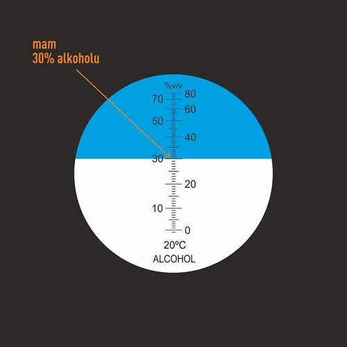 Refraktometer na alkohol - 8