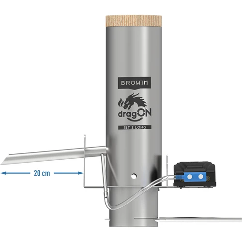 Sada dragON do udiarne - elektrické moduly s digitálnym ovládačom a generátorom dymu JET 2 LONG - 5