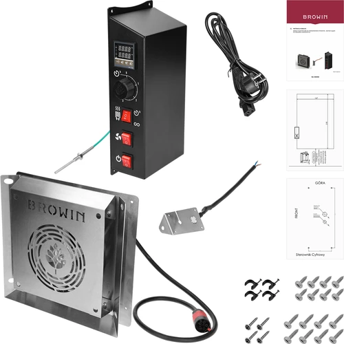 Sada elektrických modulov s digitálnym ovládačom - dragON 1,5 kW, do záhradných udiarní - 2