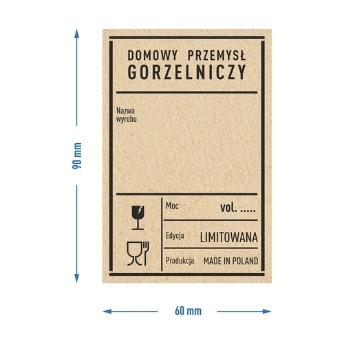Samolepiace etikety 60x90 mm na fľaše, vodku, 3 vzory 20 ks. - 7