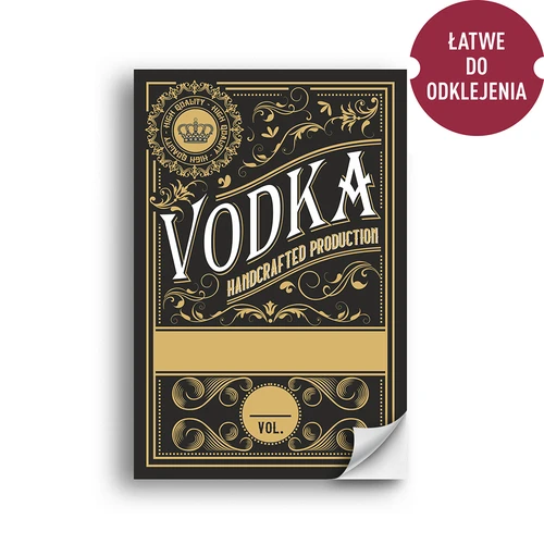 Samolepiace etikety 60x90 mm na fľaše, vodku, 3 vzory 20 ks. - 6