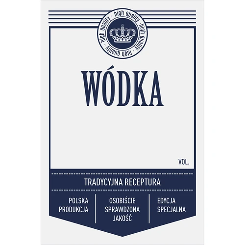 Samolepiace etikety 60x90 mm na fľaše, vodku, 3 vzory 20 ks. - 5