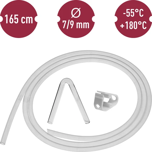 Silikónová hadica fi 7/9mm - teplota -55 +180°C - 6
