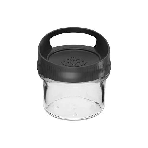 Sklenená nádoba 235 ml, s viečkom na zavesenie