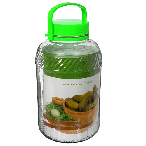 Sklenený pohár 8 L, s kliešťami - 3