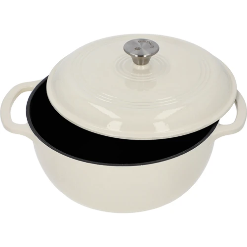 Smaltovaný liatinový hrniec – ecru, 5,8 l - 2