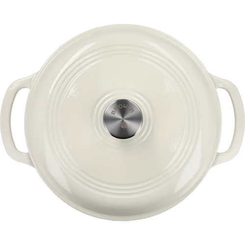 Smaltovaný liatinový hrniec – ecru, 5,8 l - 3