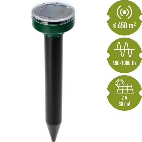 Solárny odpudzovač krtkov – účinná, bezpečná a humánna ochrana záhrady, 1 ks - 7