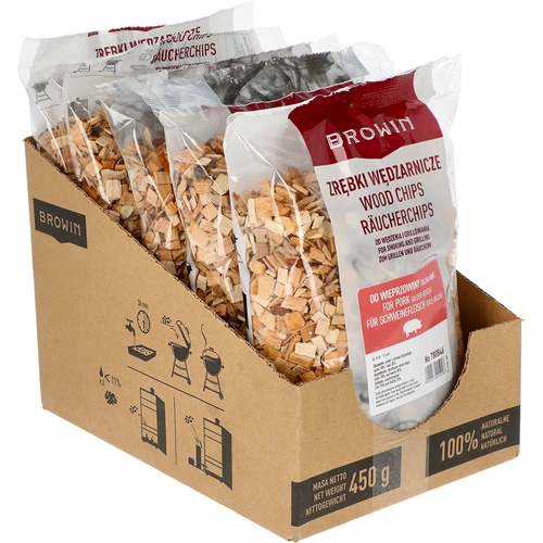Štiepky na údenie/grilovanie bravčového mäsa – mix (70 % jelša, 30 % buk), 450 g, trieda 10 - 2