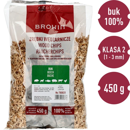 Štiepky na údenie/grilovanie, buk, 450 g, tr. 2 - 3