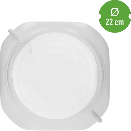 Štvorcový sud na 30 L, biely, s držadlami, Sterk - 5
