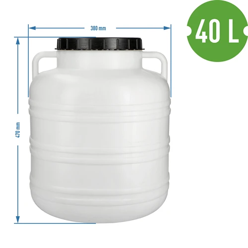 Sud na kvasenie 40L - biely, úchyty - 8