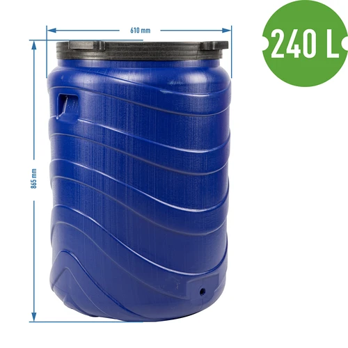 Sud na kvaseniny 240 L modrý - 9