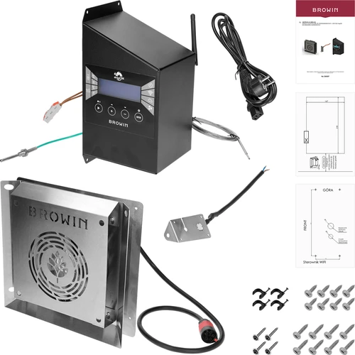 Súprava dragON pre udiareň – moduly IQ s Wi‑Fi a generátor dymu JET 2 LONG s popolníkom - 2