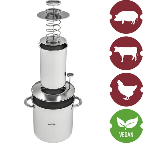 Súprava s vodným plášťom - šunkovar 1,5 kg + hrniec - 8