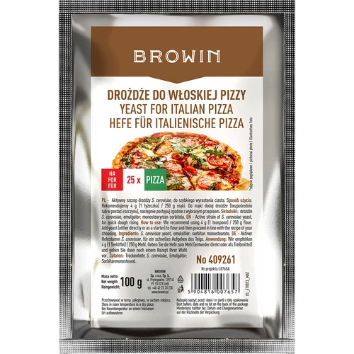 Sušené droždie na taliansku pizzu - 100 g