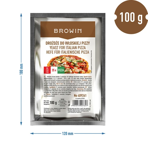 Sušené droždie na taliansku pizzu - 100 g - 3