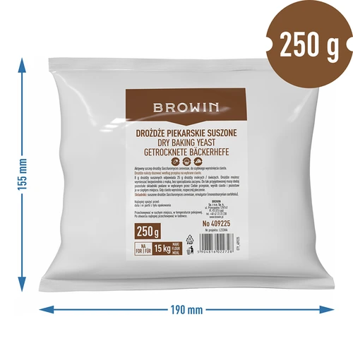 Sušené pekárske droždie, 250g - 4