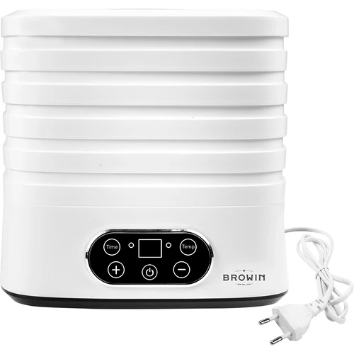 Sušička na huby, ovocie, zeleninu a bylinky s reguláciou teploty, 240W, biela - 4