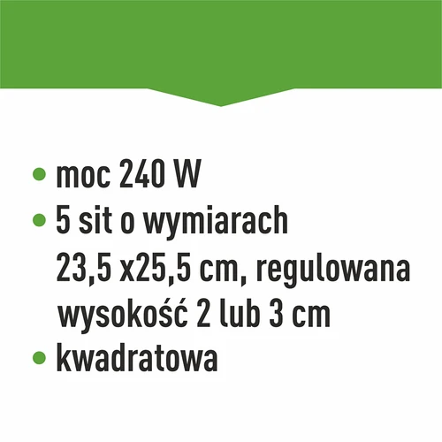 Sušička na huby, ovocie, zeleninu a bylinky s reguláciou teploty, 240W, biela - 14