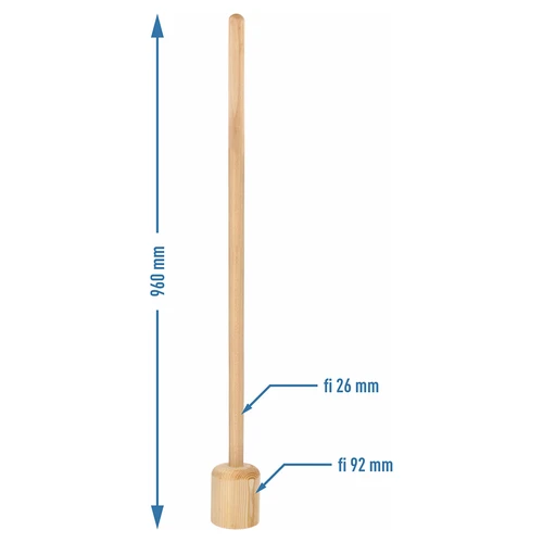 Tĺčik / Tĺčik na kapustu drevený veľký 100 cm - 3