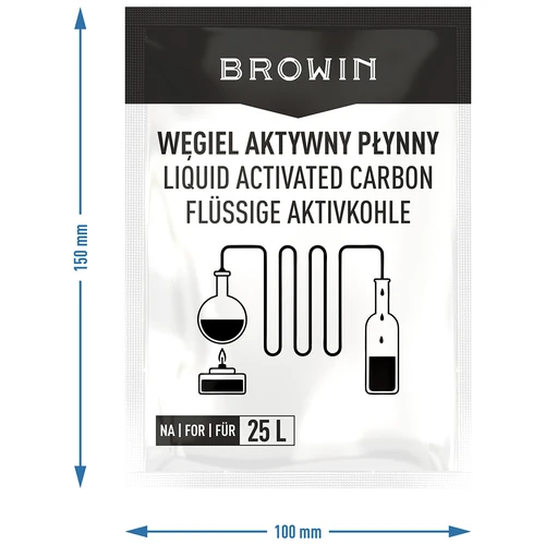 Tekuté aktívne uhlie na 25 L, 140 g - 3