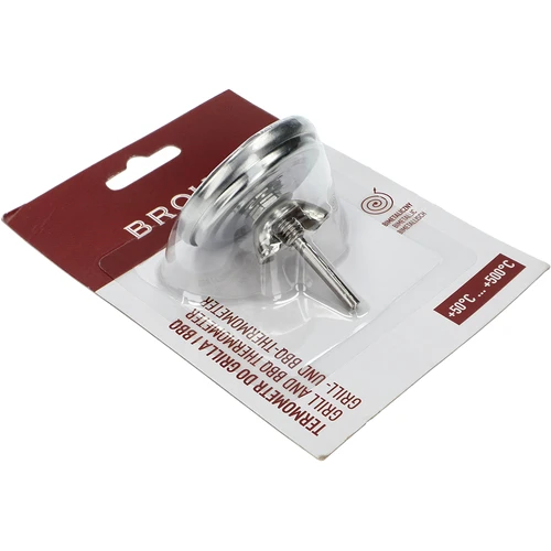 Teplomer na gril a BBQ, od 50 do +500°C, bimetalický, 5,3cm - 4