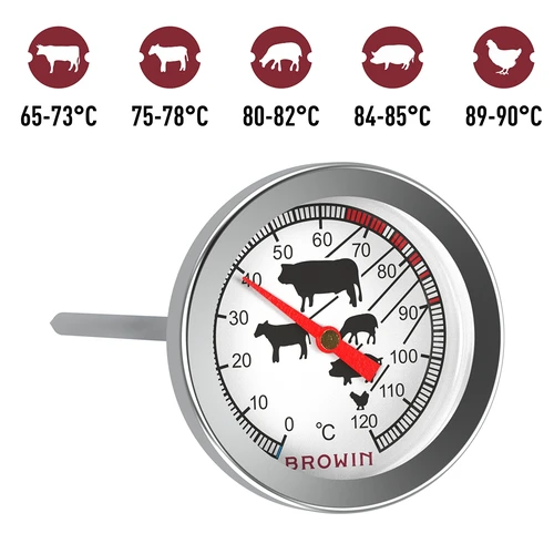 Teplomer na pečenie mäsa (0°C do +120°C) 12,5cm - 9