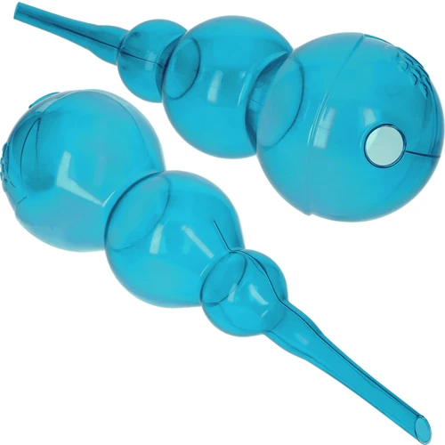 Trojitá zavlažovacia guľa (trojkomorová), priehľadná modrá, 600 ml - 2