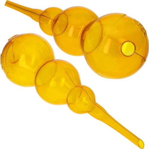 Trojitá zavlažovacia guľa (trojkomorová), priehľadná žltá, 600 ml - 2