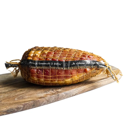 Údenárska sieťka s etiketou, s rozmermi 15 cm x 4 m, s tepelnou odolnosťou 125°C - 5