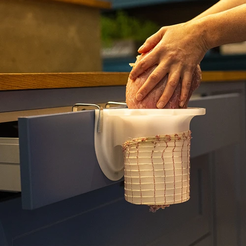 Údenárska sieťka s rozmermi 18 cm x 3 m, s tepelnou odolnosťou do 220°C - 5